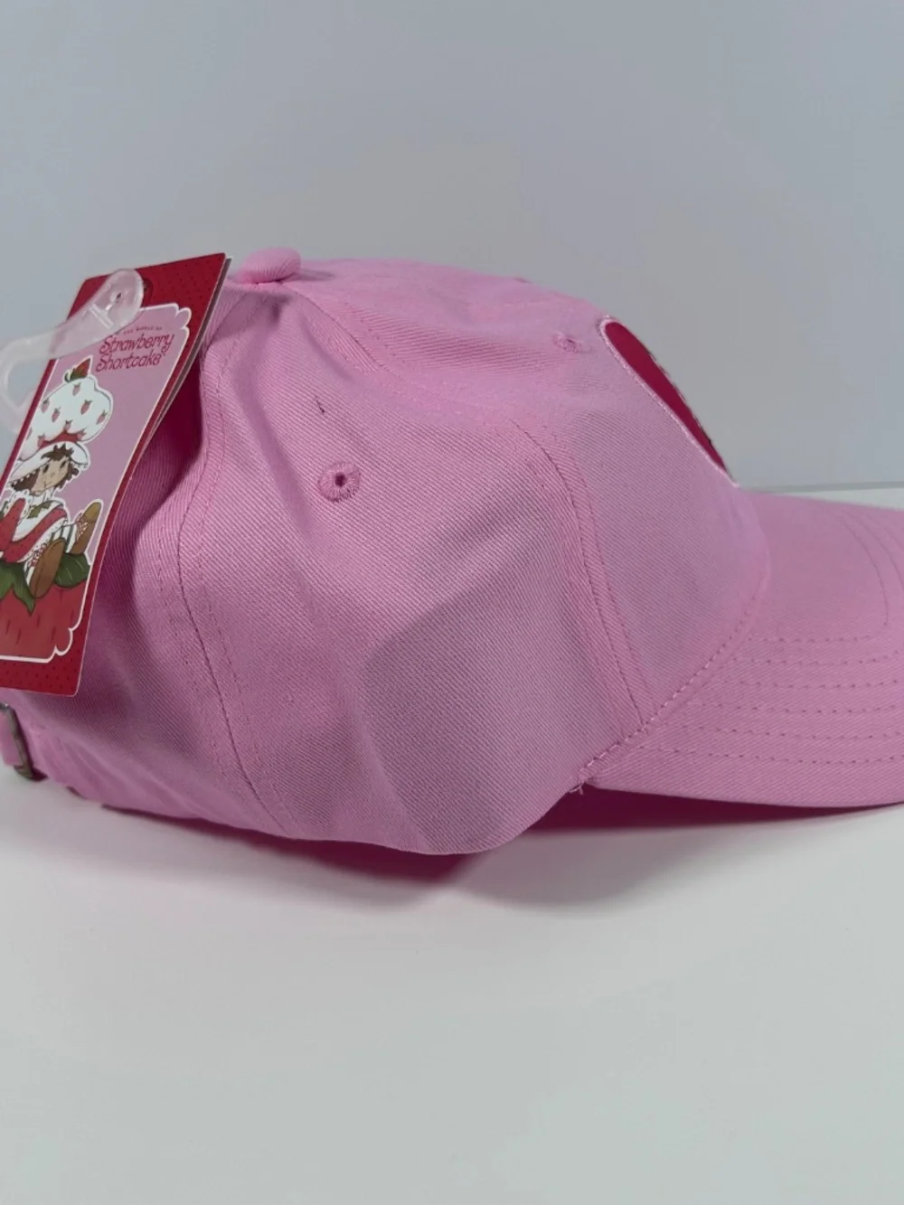 Embroidered Pink Strawberry Shortcake kitten/cat/heart Baseball cap/hat-NEW RARE